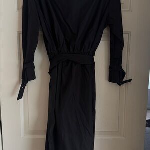 New MAX MARA Belted gathered cotton-poplin mini shirt dress